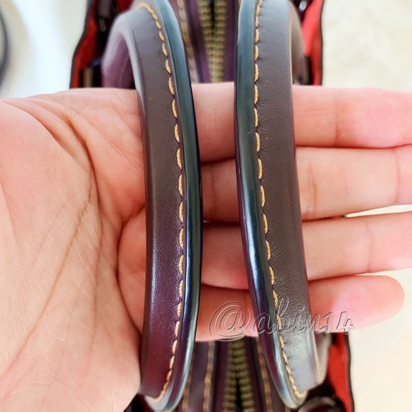 Coach Rogue 25 Oxblood Leather Satchel - Picture 8 of 16